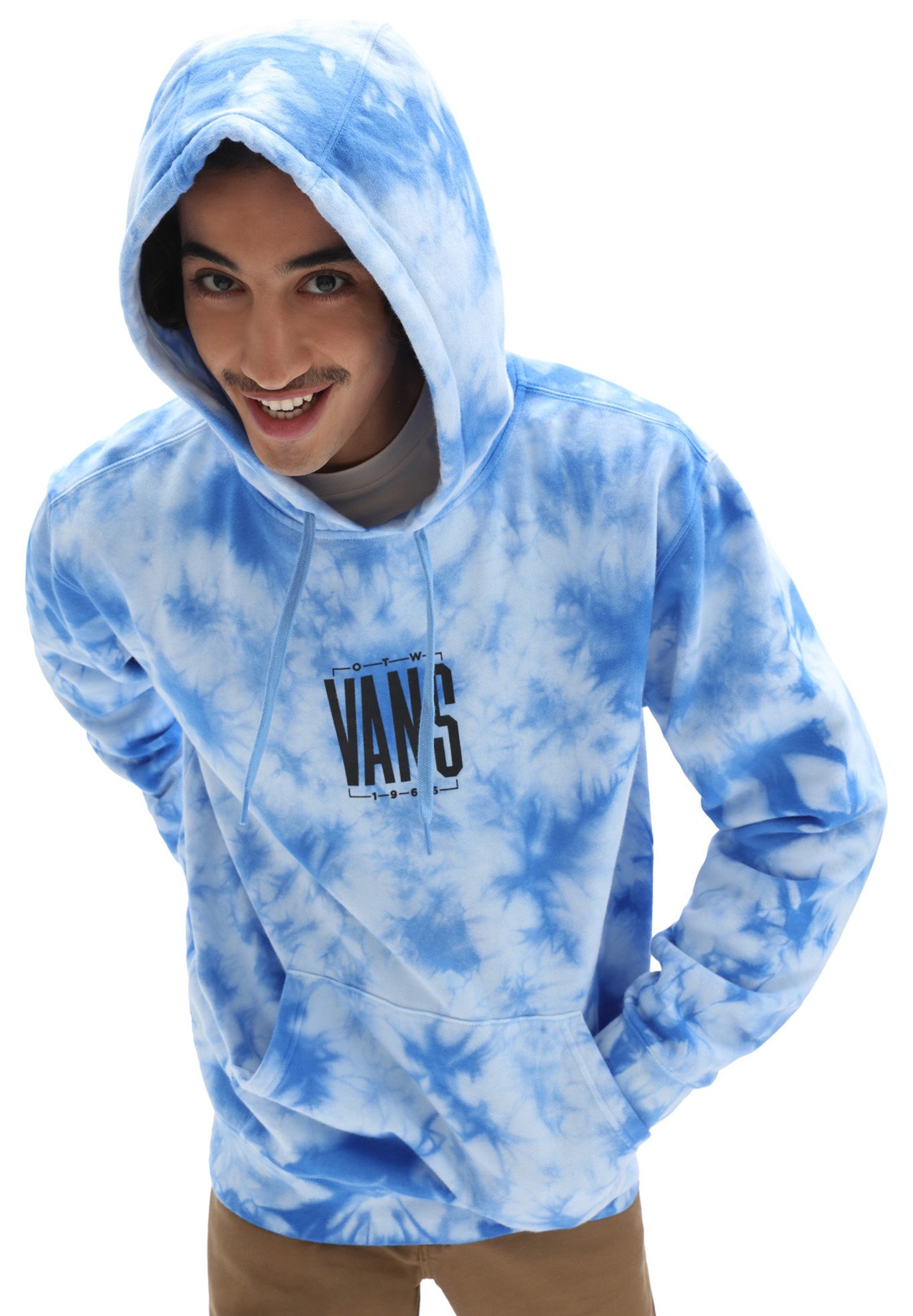 Vans MN TALL TYPE TIE DYE PO - Felpa - nautical blue/tie dye/blu -  Zalando.it