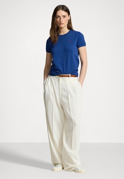 Polo Ralph Lauren PIMA COTTON SHORT SLEEVE PULLOVER - Jednoduché tričko - blue yacht