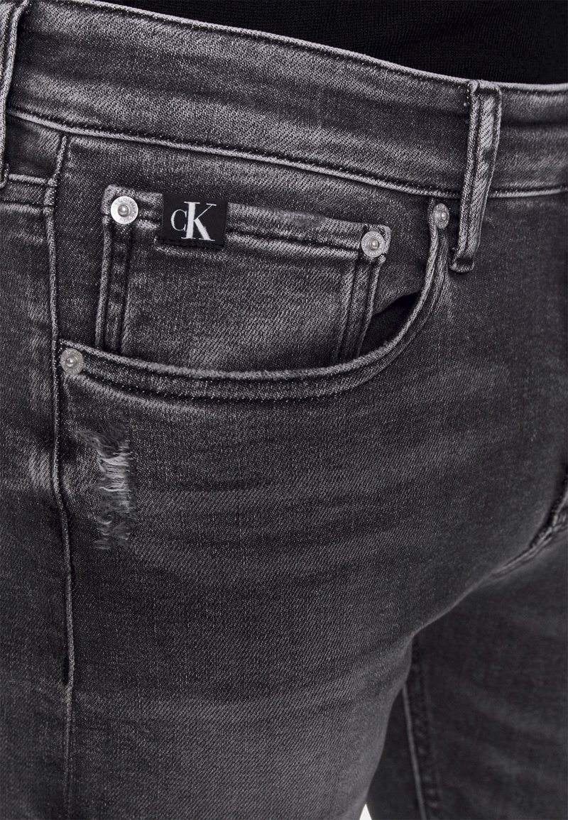 Herren Skinny Fit | Calvin Klein Jeans SKINNY Jeans Skinny Fit denim black/black denim - BF60711 Herren Skinny Fit | Calvin Klein Jeans SKINNY Jeans Skinny Fit denim black/black denim - BF60711