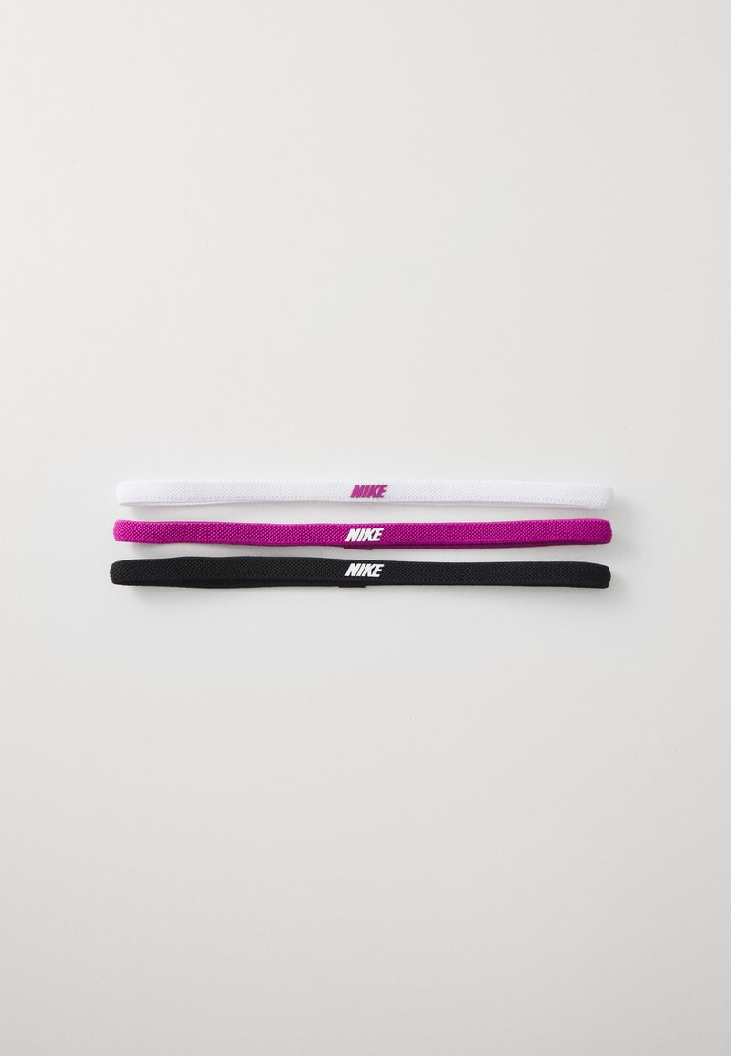 Nike Performance HEADBANDS 2.0 3 PACK - Andre accessories - white/hot fuchsia