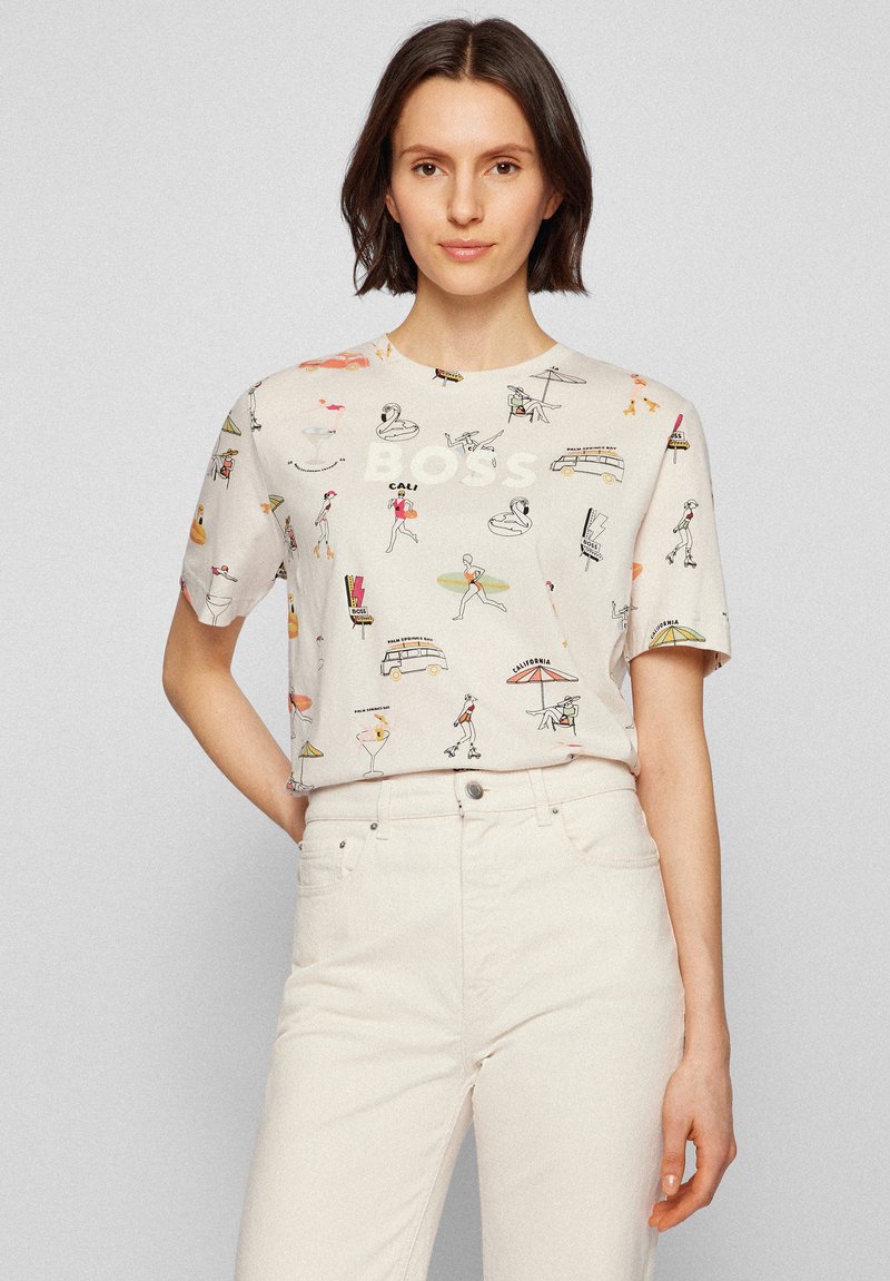 Damen T-Shirts | BOSS ECOSA T-Shirt print natural/sand - CD92704 Damen T-Shirts | BOSS ECOSA T-Shirt print natural/sand - CD92704