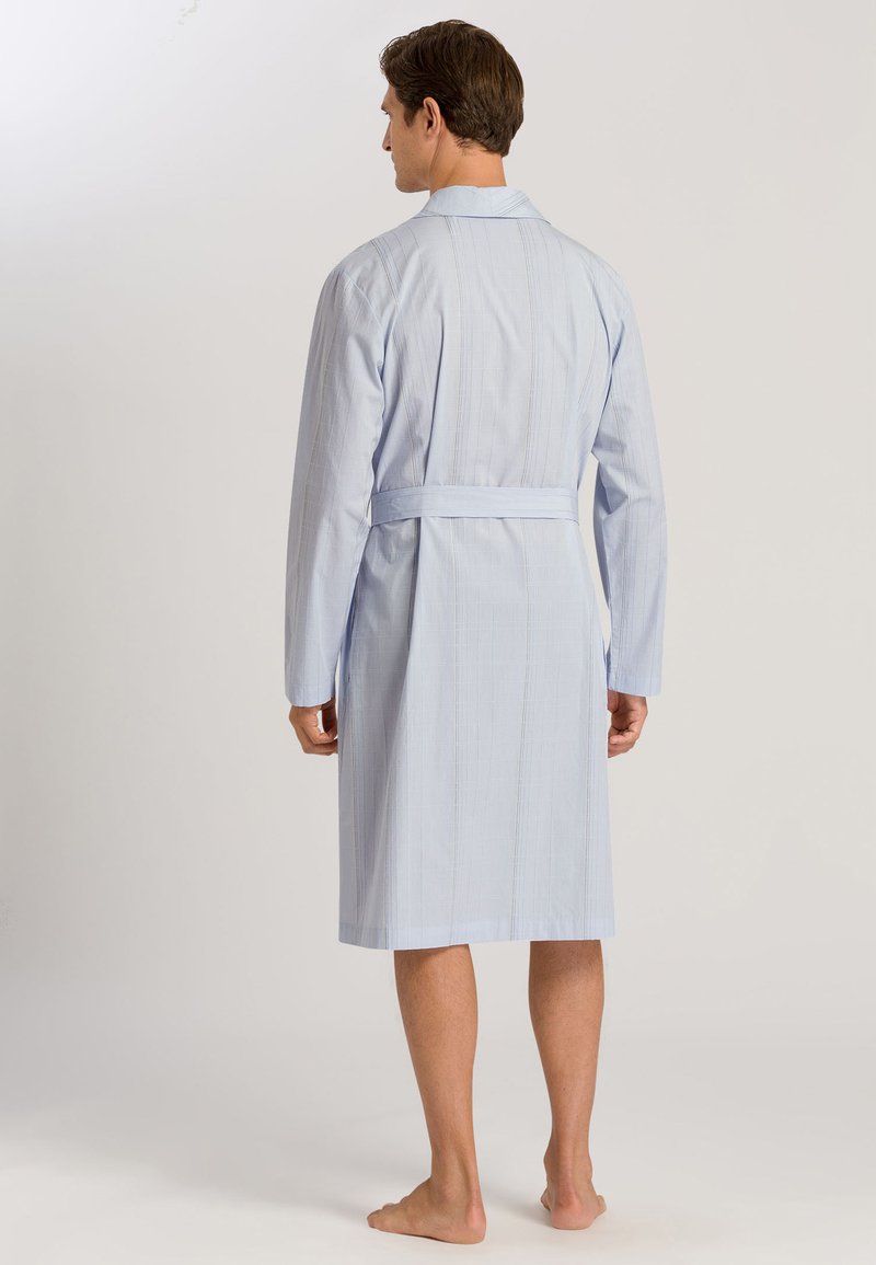 Herren Badehosen | Hanro AUREL Bademantel classy check/hellblau - KW54895 Herren Badehosen | Hanro AUREL Bademantel classy check/hellblau - KW54895