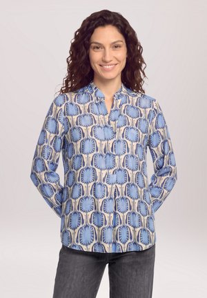 Cartoon, CARTOON MIT VERDECKTER VERSCHLUSSLEISTE CASUAL-BLUSE - Blouse - blau beige
