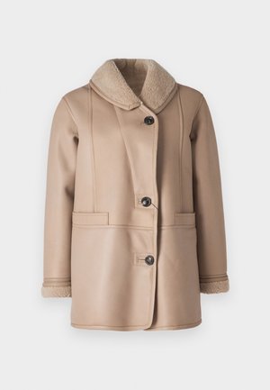 STUDIO ID NAPPA COAT - Leather jacket - light sand silky