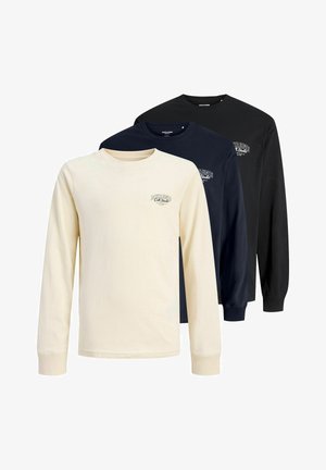LANGARM 3ERPACK LOGO - Ilgarankovis viršutinės dalies drabužis - antique white