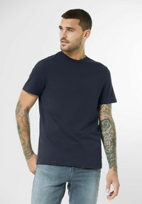Street One MEN IN UNIFARBE - Camiseta básica - blau