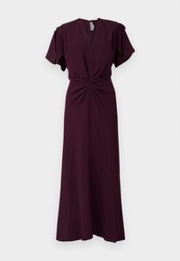 V NECK BELLA MIDI DRESS - Rochie de zi - merlot