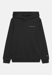 Lyle & Scott - SCRIPT HOODIE - Mikina s kapucňou - gunmetal Miniatúrny obrázok 1