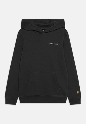 SCRIPT EMBROIDERED HOODIE - Majica s kapuljačom - gunmetal