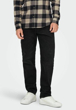 ONSYOKE MID RISE - Jeans fuselé - washed black