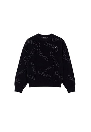 Colucci, FLATKNIT LOGO SWEATER - Svetrík - aop black