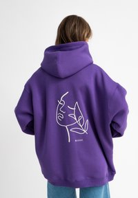 Felpa con cappuccio - purple