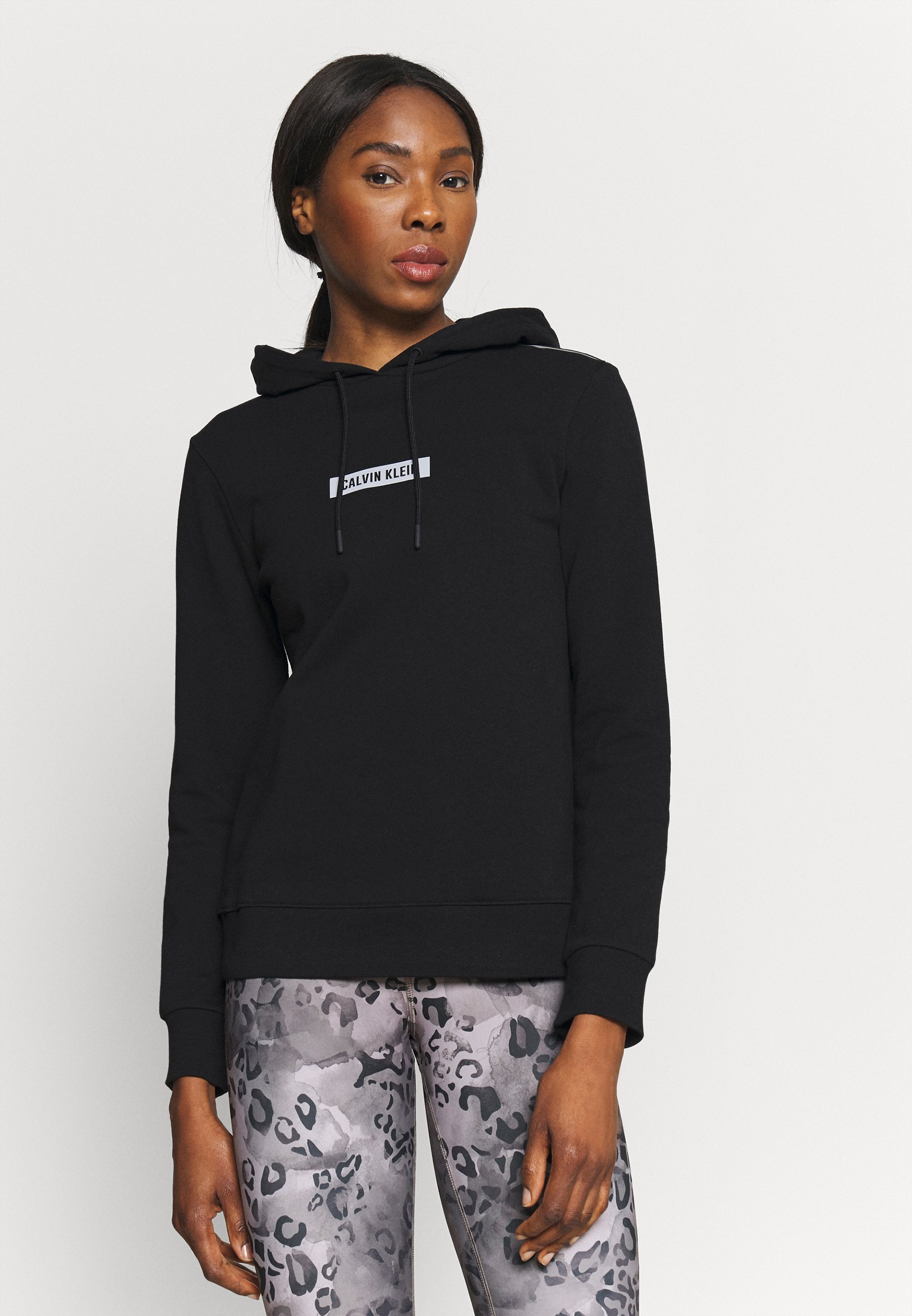 Calvin Klein Performance HOODIE - Hoodie - black - Zalando.co.uk
