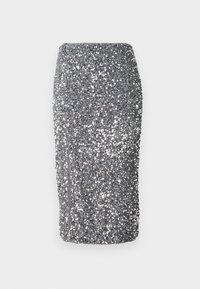 NMMIA MIDI SEQUIN SKIRT  - Jupe crayon - silver