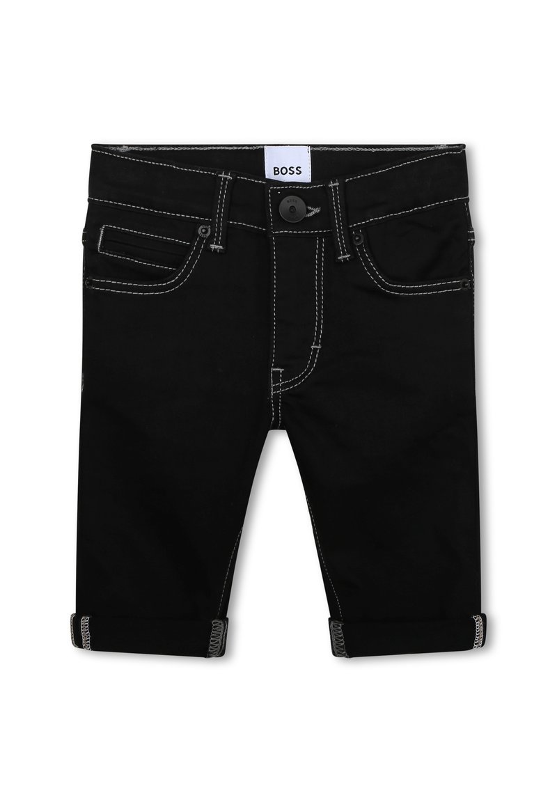 BOSS Kidswear À POCHES Denim shorts denim black/black denim