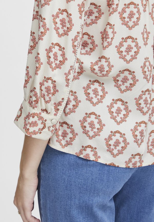 IRSeema - Button-down blouse - flower rings so3