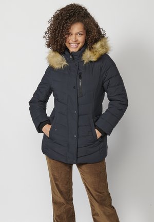 Comprar Nuevo Invierno mujer Cuello de piel Parkas chaquetas de moda con  capucha gruesa abrigo acolchado cálido mujer señora invierno prendas de  vestir