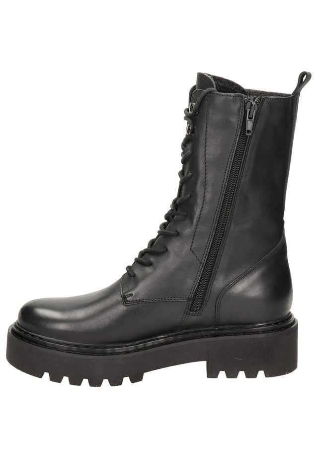 Plateaustiefelette - zwart