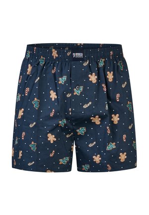 WIDE CHRISTMAS  - Boxershorts - dark blue gingerbread