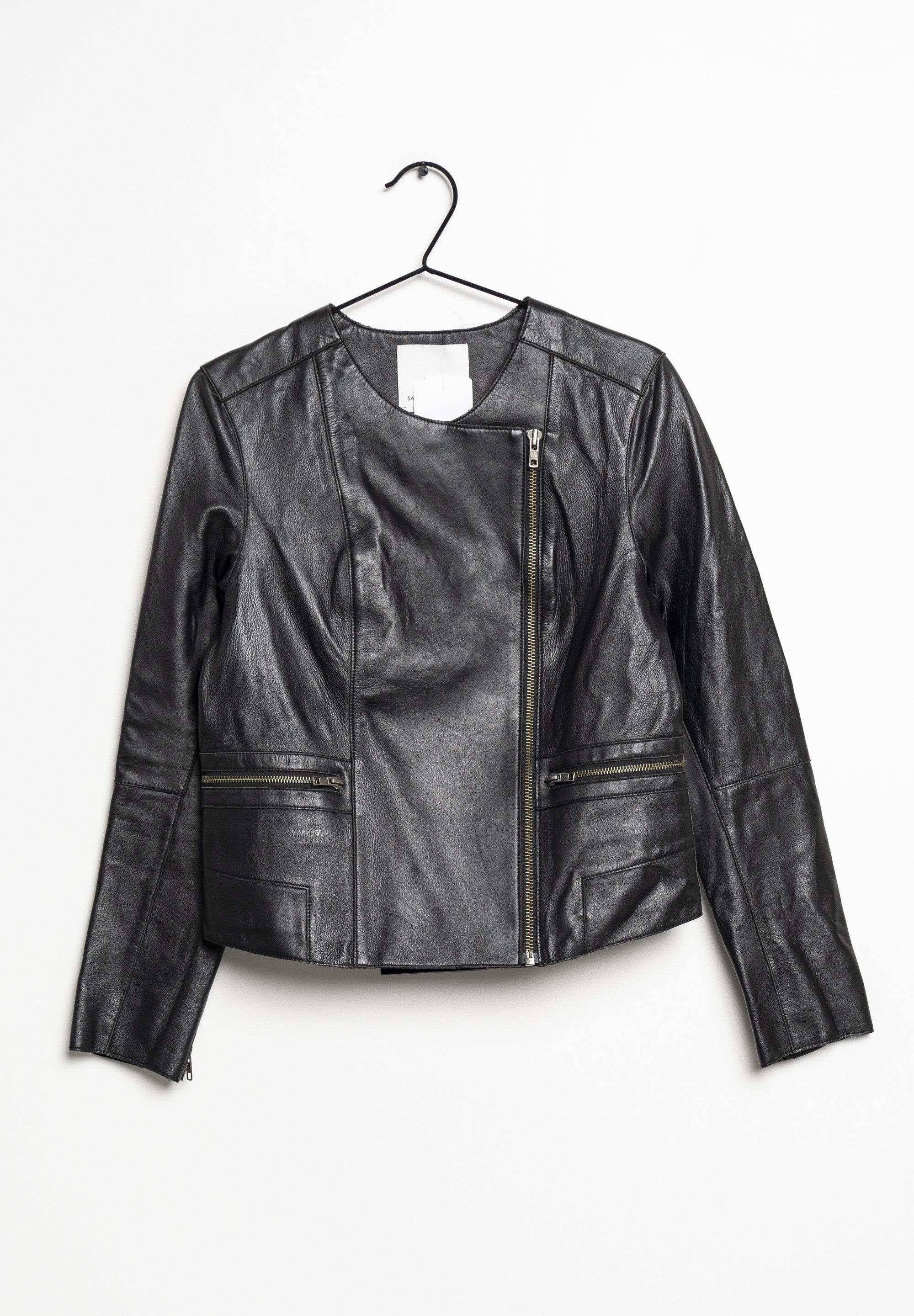 Samsøe Samsøe Kunstlederjacke black/schwarz (Pre-owned) Zalando