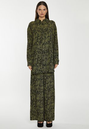 MINI ZEBRA LONG SLEEVE - Skjortebluser - yellow mini zebra