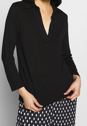 Langærmet T-shirt - black