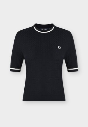 Fred Perry, TEXTURED TOP - Top - navy