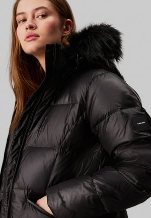 PADDED REAL DOWN COAT - Down coat - black