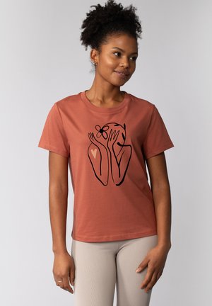 SELF LOVE - T-shirt print - heritage brown