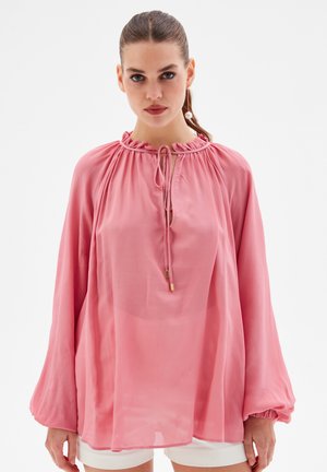 adL TIED - Blouse - powder