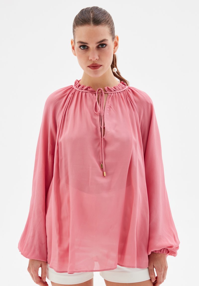adL TIED  - Bluse - powder