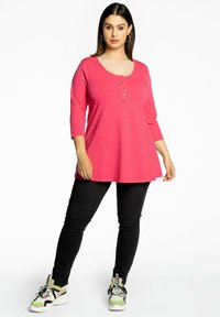 YOEK WITH BUTTONS - Longsleeve - pink