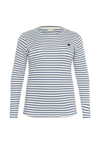 Kaffe Curve T-shirt à manches longues - chalk/bering sea/black heart