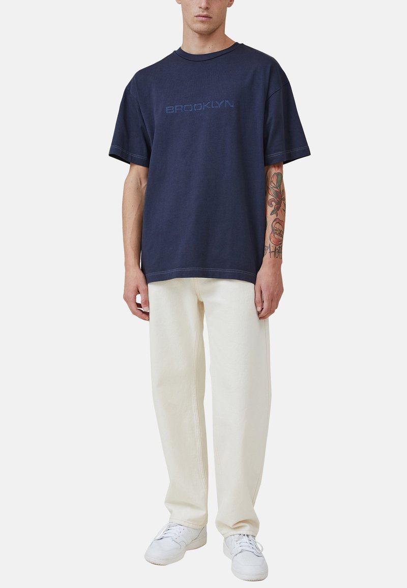 Cotton On T-shirt basic donkerblauw