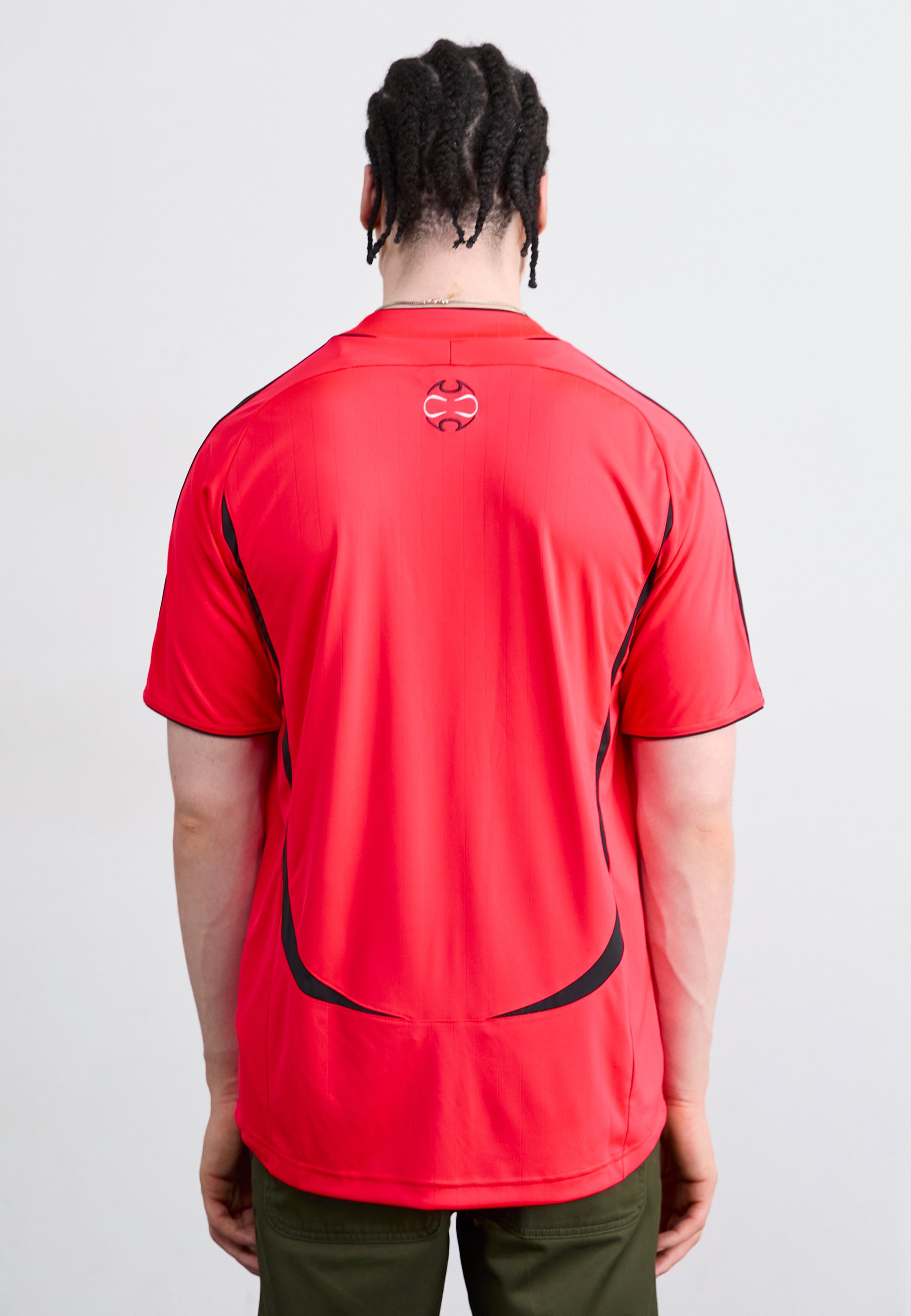 adidas ラグビーシャツ 赤 HSBC Adidas Men's Australia 2013 HSBC Rugby Red Striped Shirt