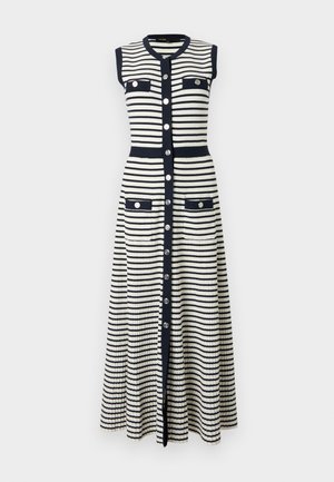 RIROLLA - Robe pull - ecru/navy blue