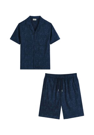 FRILIVIN, ENSEMBLE CHEMISE SHORT ESTIVAL - Short - bleu marine