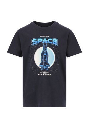 Print T-shirt - blauw