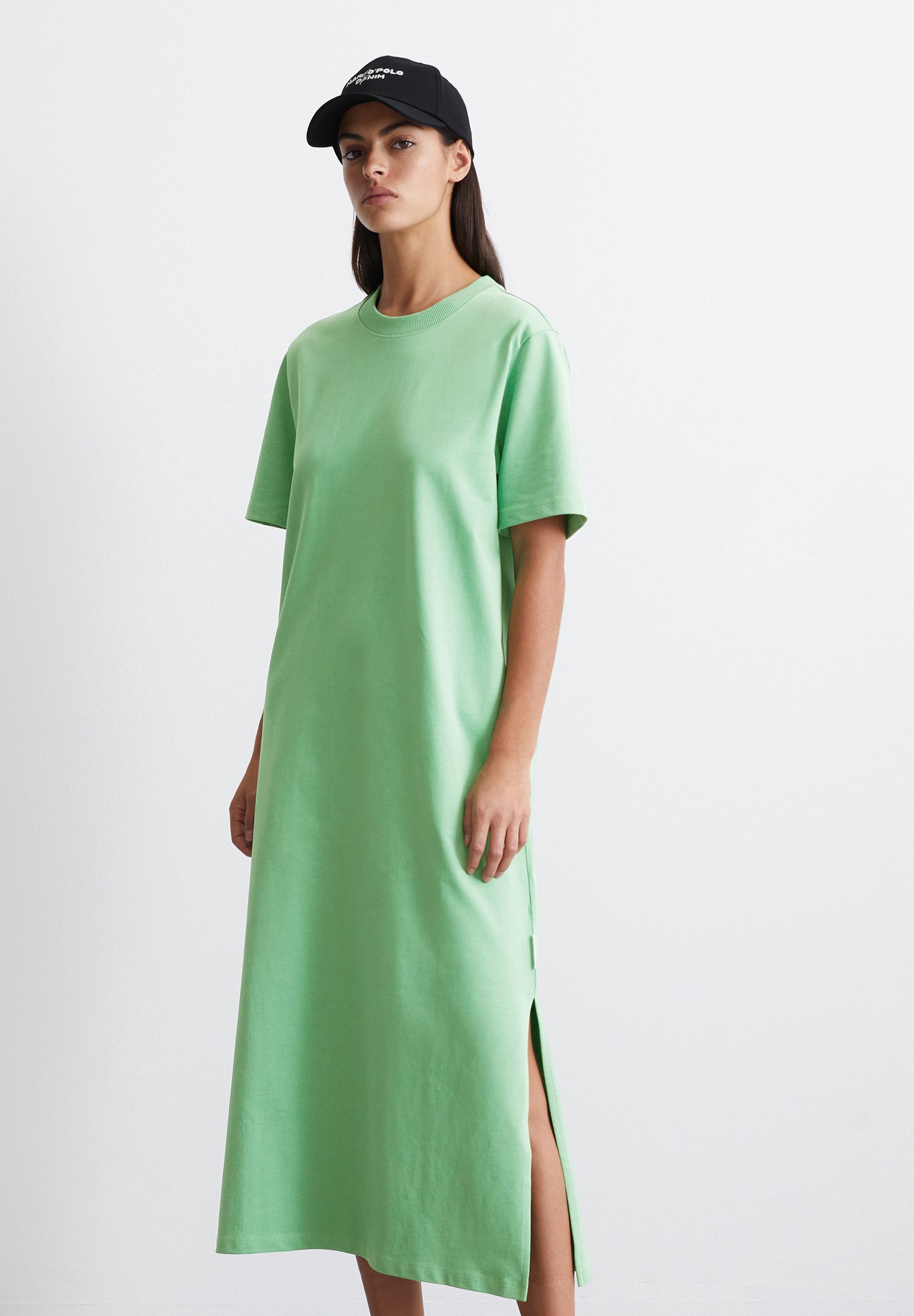 green holiday cocktail dresses Cassie Dress in Green Taffeta L main image 1