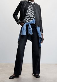 Mango Giacca di pelle - black