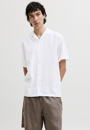 Jack & Jones, SUMMER LINEN BLEND RESORT SHIRT - Chemise - white