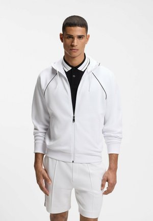 JOIN SAGGY - Felpa con zip - white