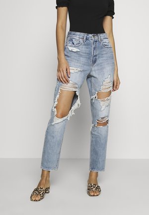 Jeans Straight Leg - destroyed denim