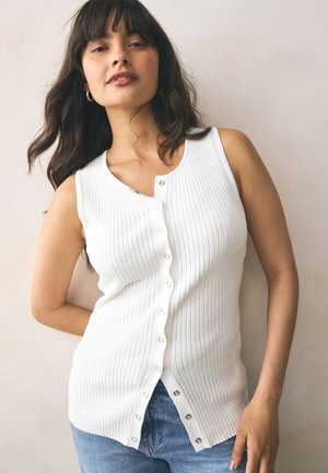 Strukirani kaput - white