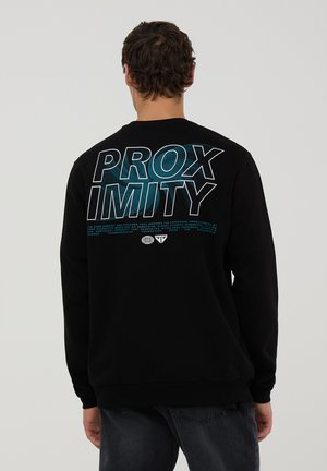 WITH A FRONT BACK PRINT - Felpa - nero