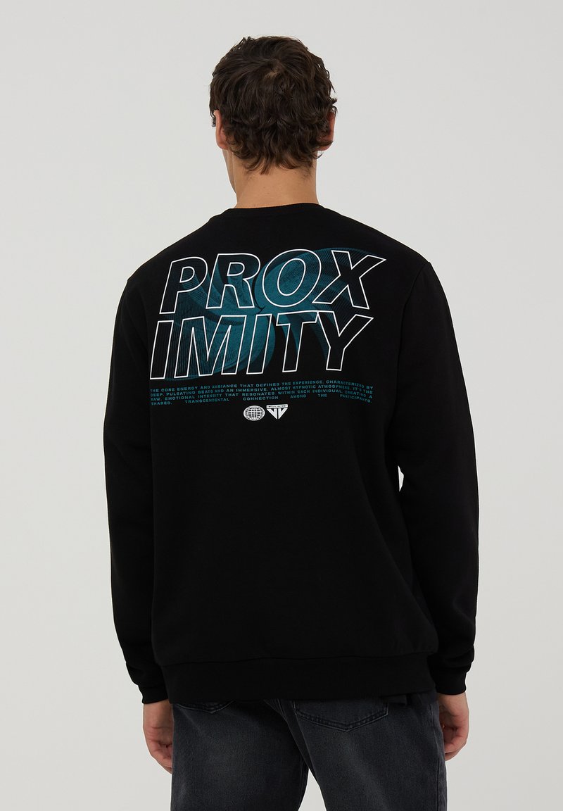 Terranova WITH A FRONT BACK PRINT - Felpa - nero