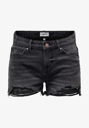 Denimshorts - washed black