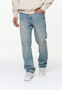 Pegador PRESTO OPEN HEM - Traperice ravnih nogavica - washed blue