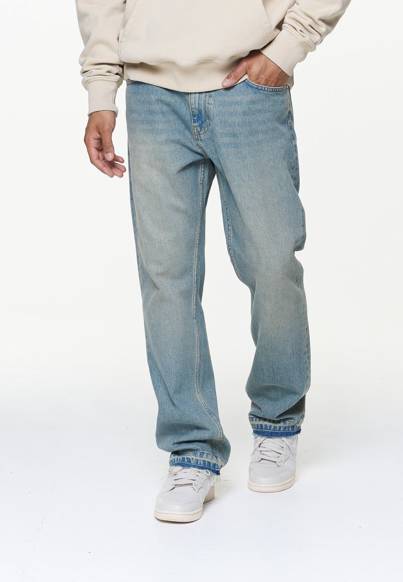 Pegador PRESTO OPEN HEM - Traperice ravnih nogavica - washed blue