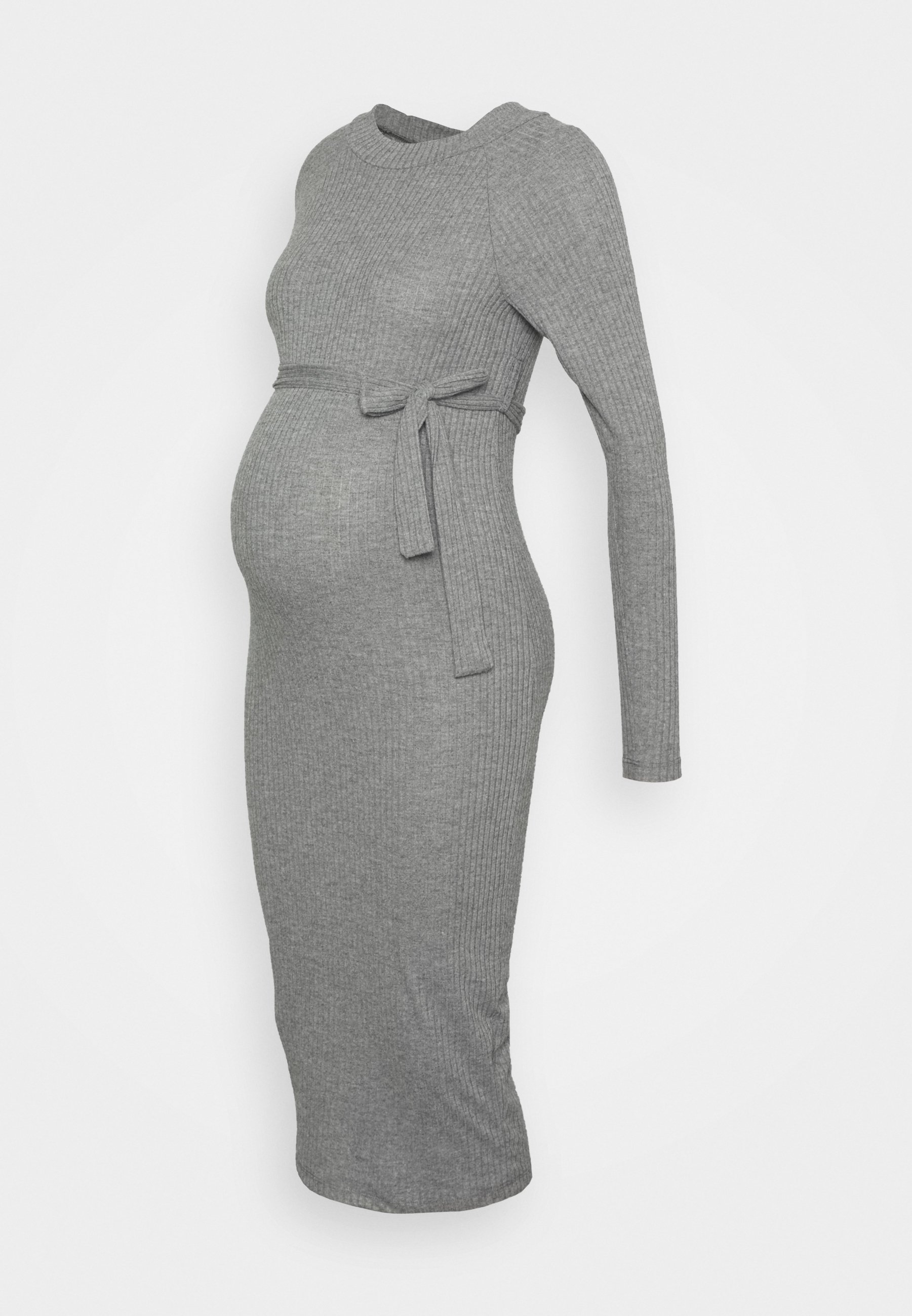 missguided grey dress Missguided Tie Back Midaxi Dress